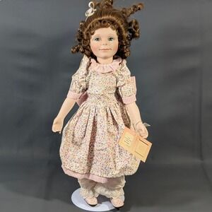 Ashton-Drake Helen Kish Garden Prayer Porcelain Doll 16" Floral Dress Stand